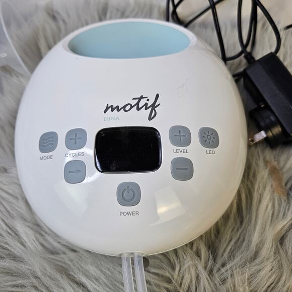 Motif Luna Double Electric Breast Pump Set 24mm 28mm Flange Manual Power Adapter - Picture 2 of 6